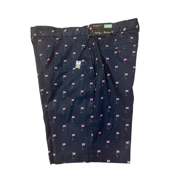 Walter Hagen Other - Walter Hagen Mens Golf Shorts Navy American Flag Perfect 11 W35 10in Inseam NWT